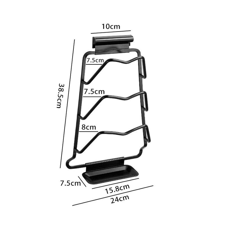 Karnz | Wandmontierter Extrem Topfdeckelhalter Rack