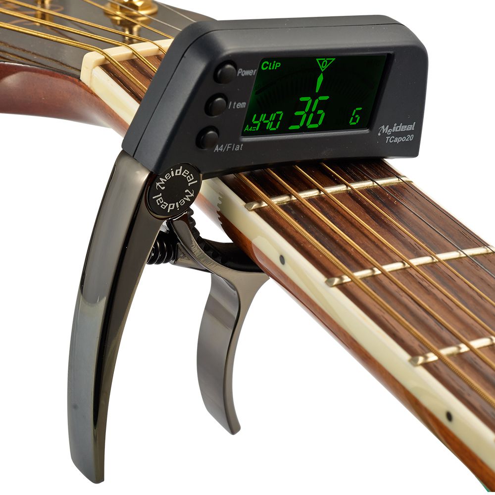Capo & Stimmgerät „TuneGrip“ – 2-in-1 Gitarrenzubehör mit LCD-Bildschirm