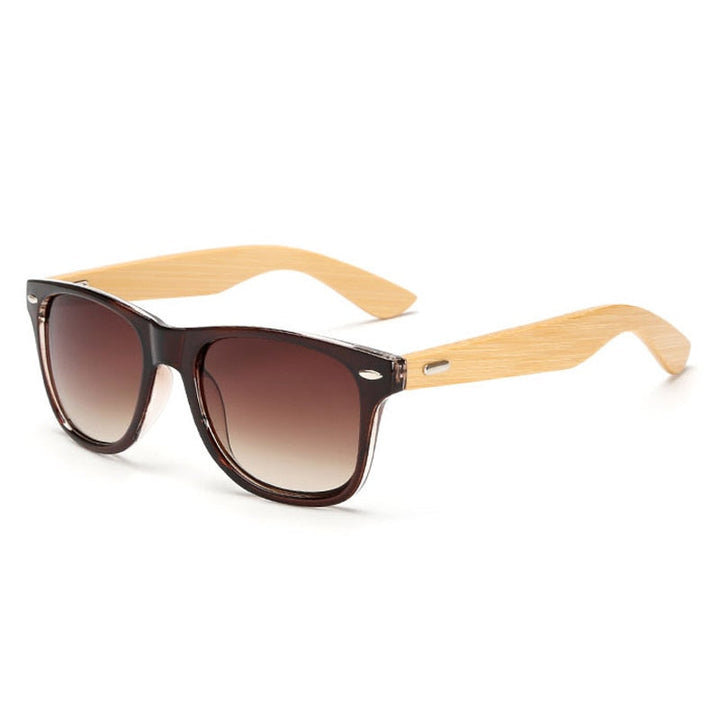 Karnz | Bamboo Retro Holz Sonnenbrille