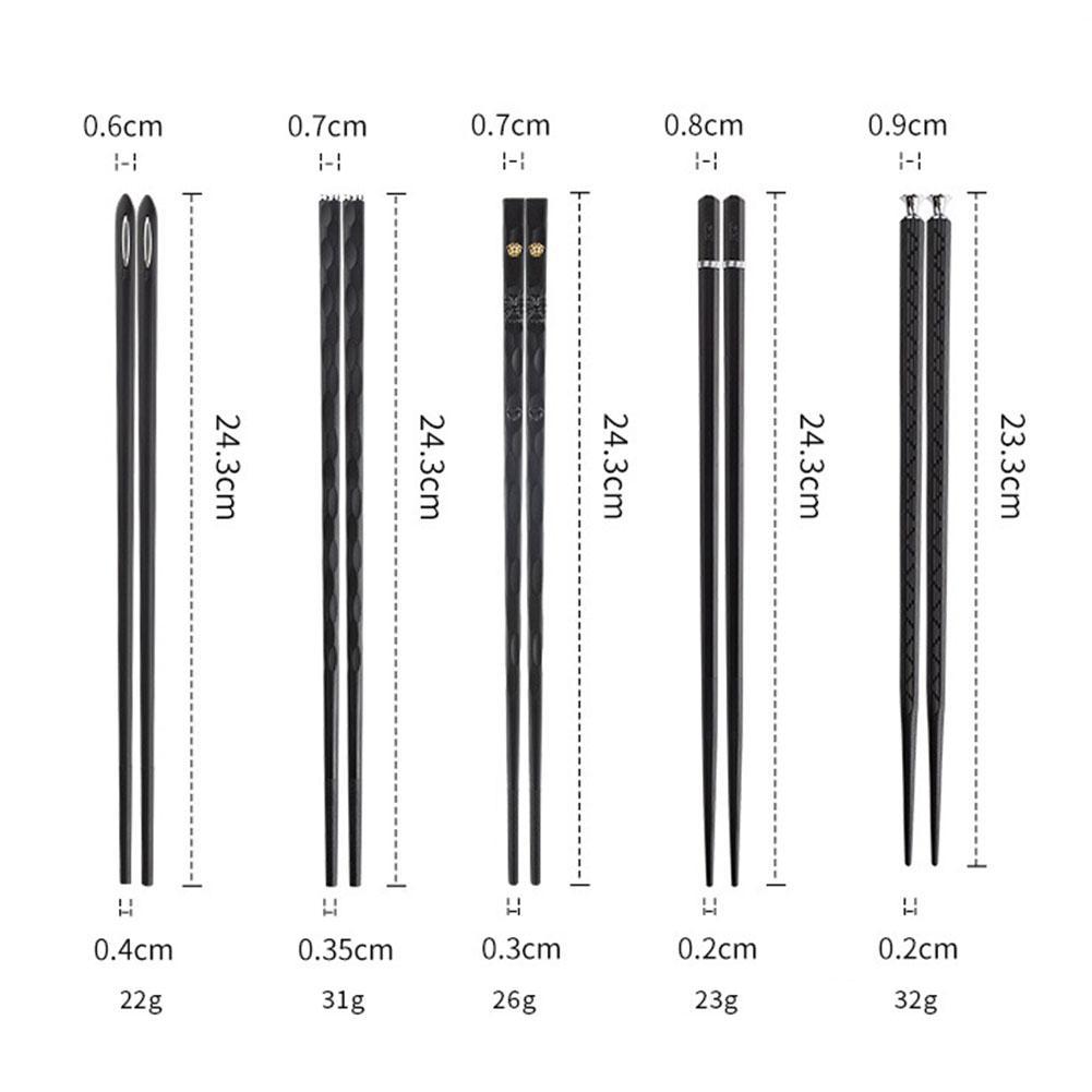 Karnz | DineLux – Luxuriöses Essstäbchen-Set mit Raffinierten Designs (5 Paar)