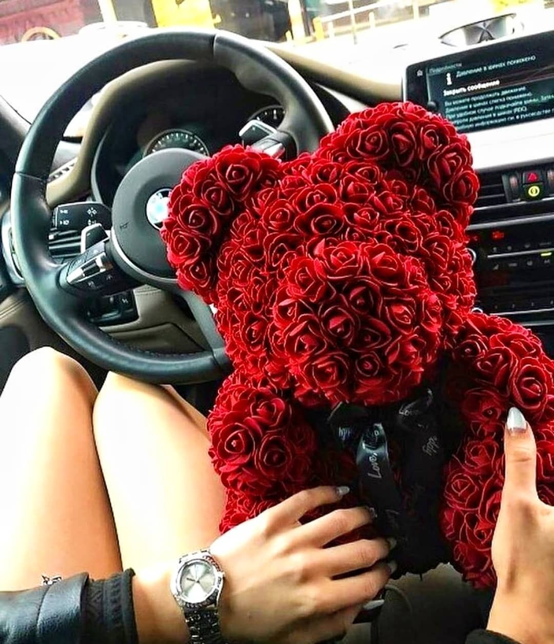 Karnz | Künstliche Rosenblumen Teddybär