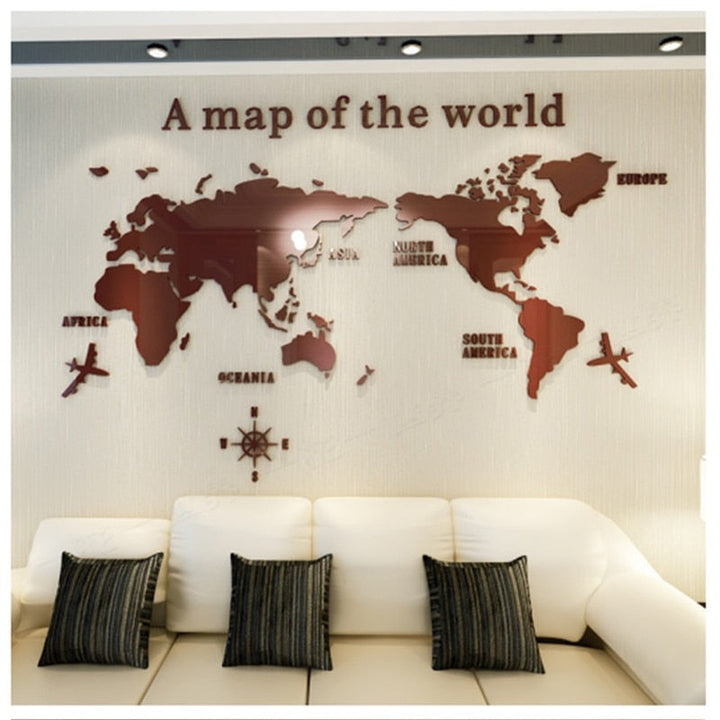 Globe Vision Weltkarte Aufkleber | Karnz