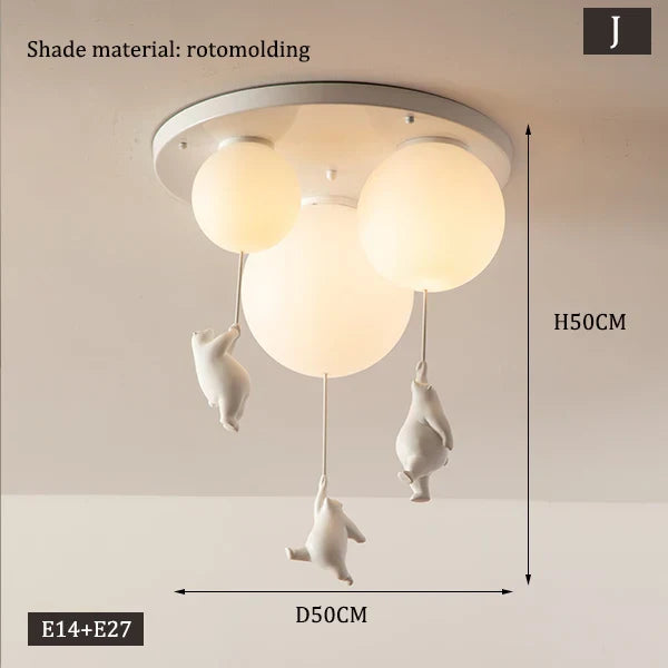 Hängende Bären Ballons Lampe | Karnz