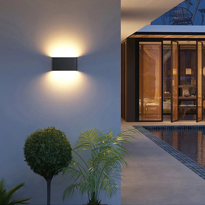 Wetterfeste LED Wandleuchte, Robuste Dekorative Wandlampe für Innen- und Außenbereich | Karnz