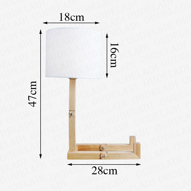 Thinker Holzroboter Moderne Nachttischlampe | Karnz