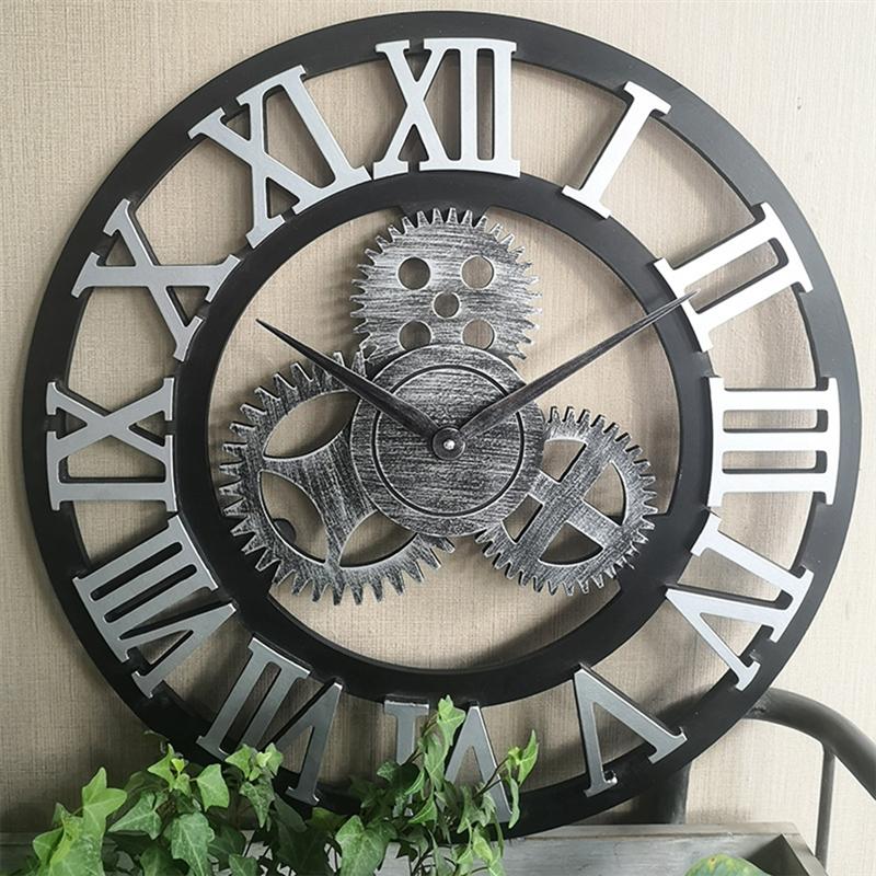 Handgefertigte Übergroße 3D Retro Dekorative Wanduhr | Karnz