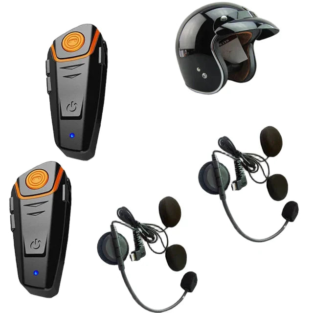 Wasserdichte Bluetooth-Motorrad-Intercom-Anlage mit FM-Radio und 1000 m Reichweite – RoadLink