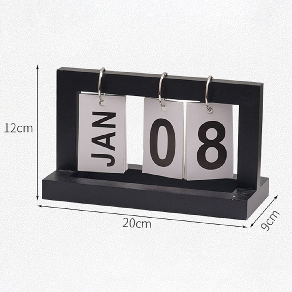 Holz Flip Desktop Tageskalender