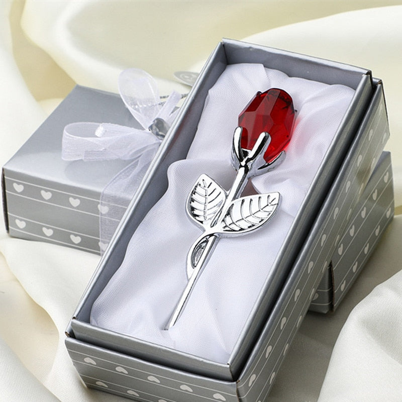Luxuriöse Kristallrose in Geschenkbox – Valentinstagsgeschenk für Sie