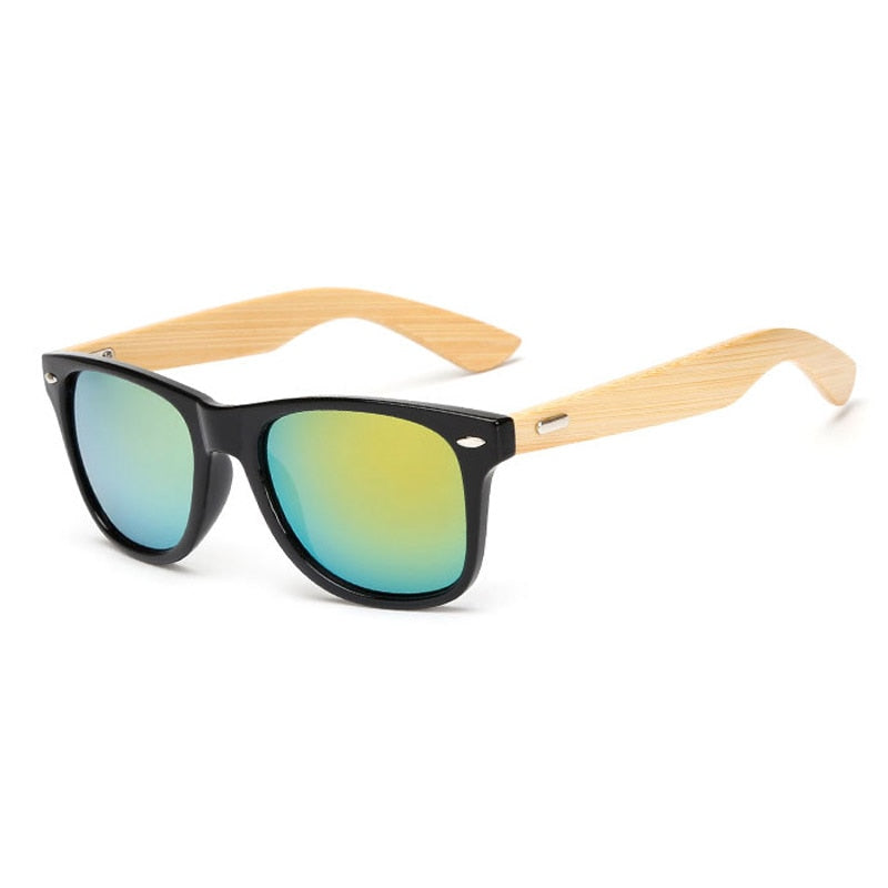 Karnz | Bamboo Retro Holz Sonnenbrille