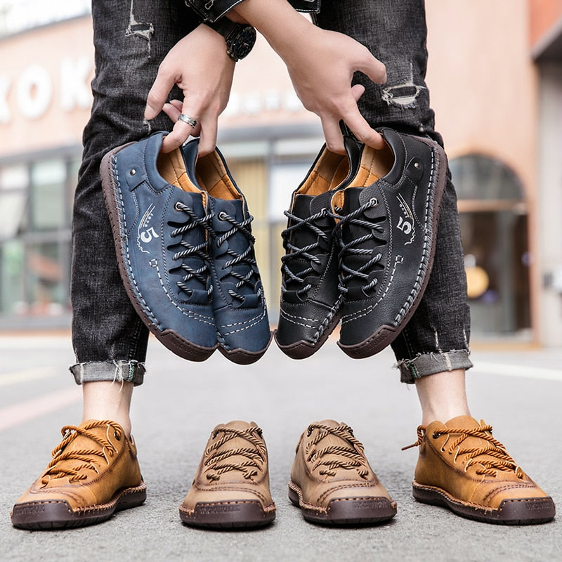 Herren Orthopädische Lederschuhe – Bequem & Unterstützend