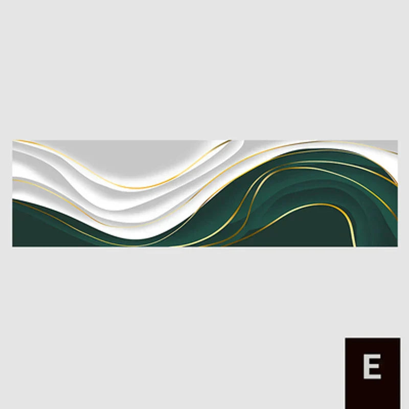 Modern Abstrakt Grün Grau Gold Fließendes Band Wandkunst Feine Kunst Leinwanddrucke Hochformat Bilder Für Wohnzimmer Foyer Treppenhaus Wanddekoration | Karnz