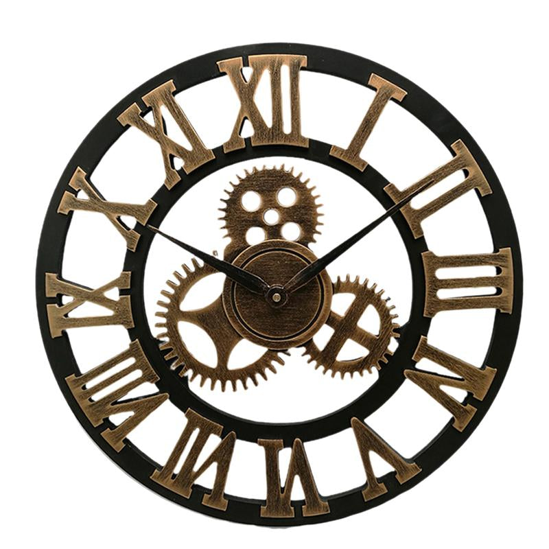 Handgefertigte Übergroße 3D Retro Dekorative Wanduhr | Karnz