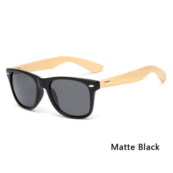 Karnz | Bamboo Retro Holz Sonnenbrille