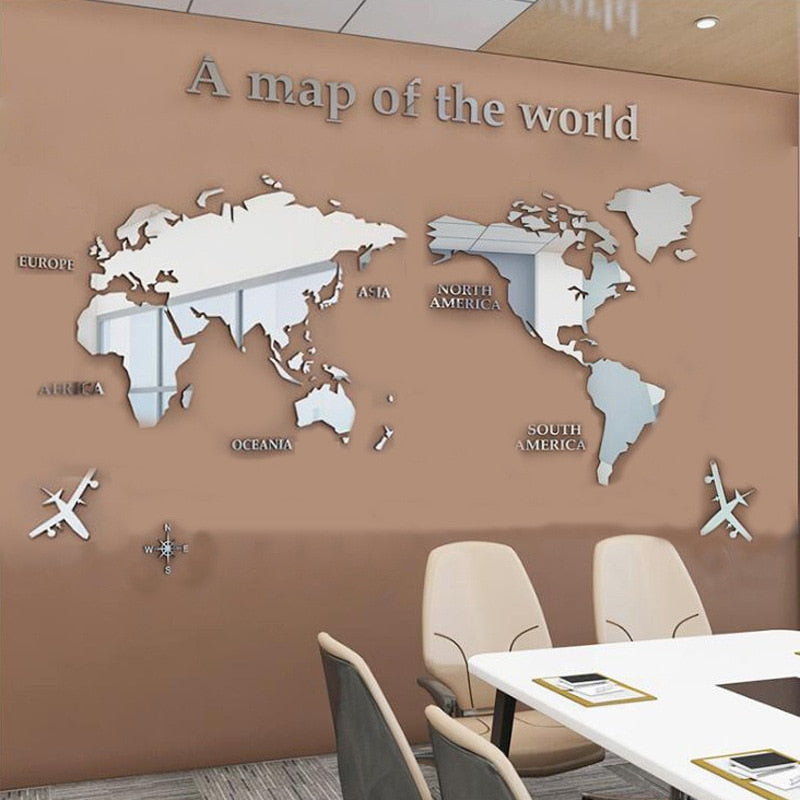 Globe Vision Weltkarte Aufkleber | Karnz