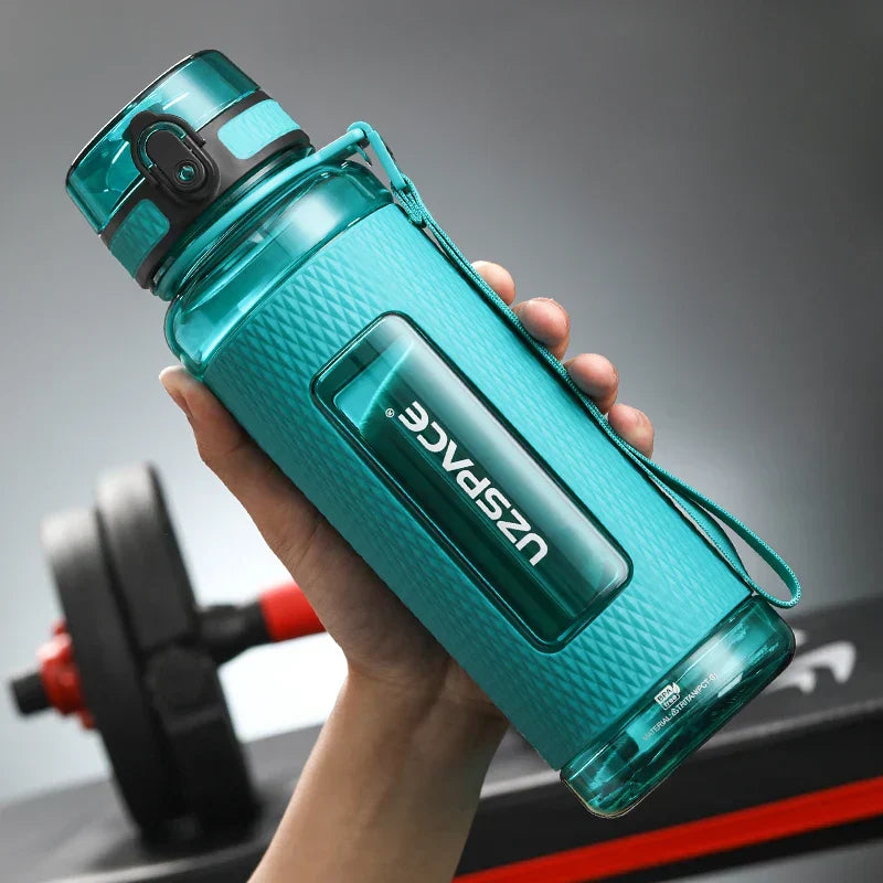 UZSPACE Sport Wasserflaschen, BPA-frei, tragbar, schlagfest, auslaufsicher, große Kapazität, Fitness-Wasserkanne, Tritan-Kunststoff Trinkflasche