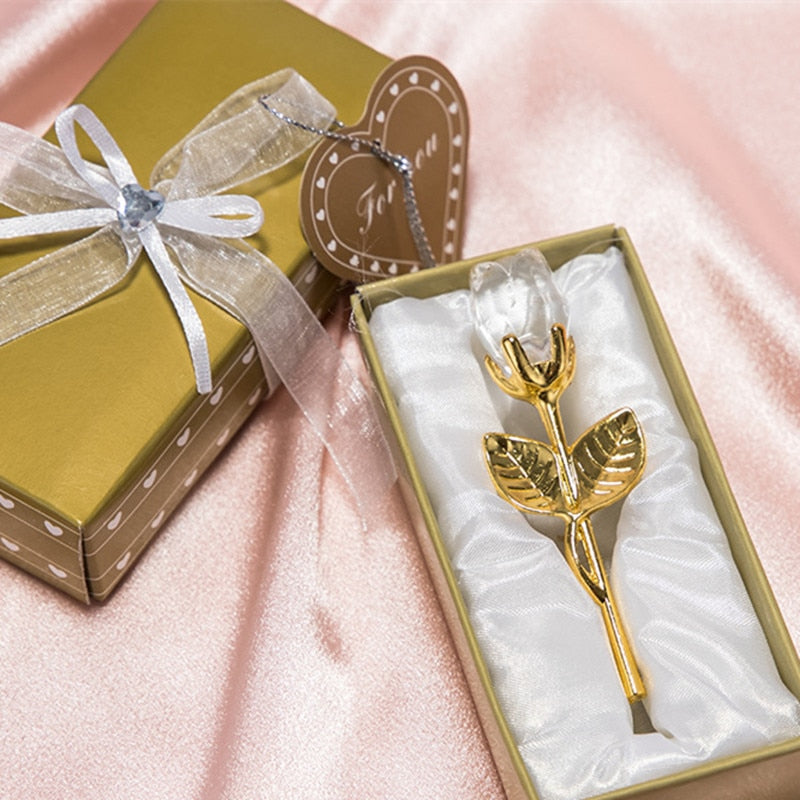 Luxuriöse Kristallrose in Geschenkbox – Valentinstagsgeschenk für Sie