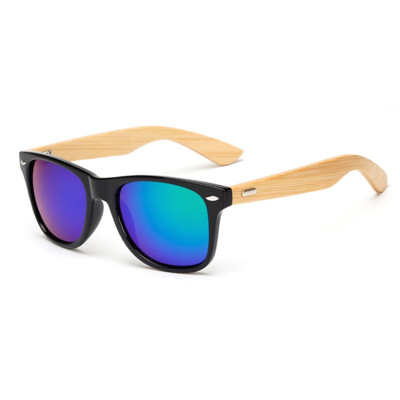 Karnz | Bamboo Retro Holz Sonnenbrille