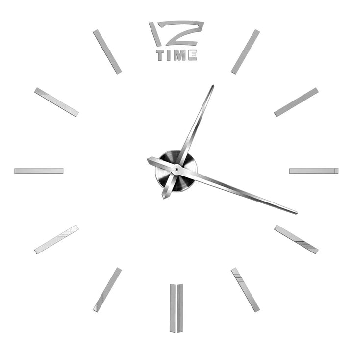 Große Wanduhr DIY 3D Selbstkleber Spiegel Acryl Wanduhr für Küche Esszimmer Wohnzimmer Kreative Wohnkultur | Karnz