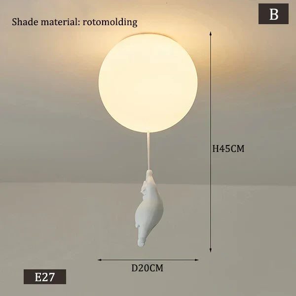 Hängende Bären Ballons Lampe | Karnz