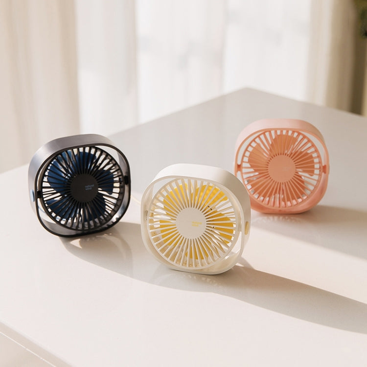 360-Grad-Drehung Wind 3 Geschwindigkeiten Mini USB Tischventilator (Pink) | Karnz