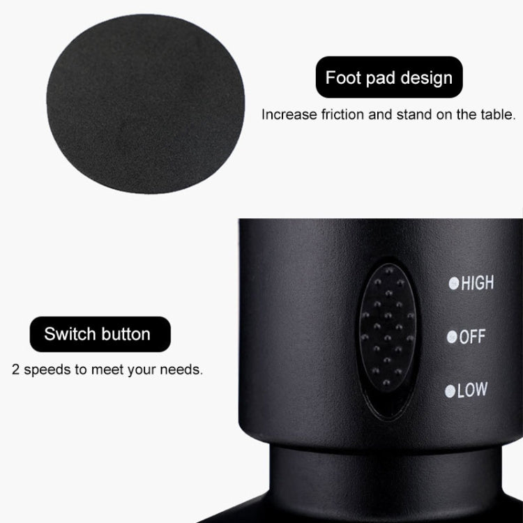 Tower Typ USB Elektrischer Ventilator Blattloser Klimaanlagenventilator (Schwarz) | Karnz