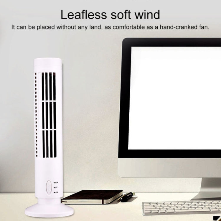 Tower Typ USB Elektrischer Ventilator Blattloser Klimaanlagenventilator (Schwarz) | Karnz