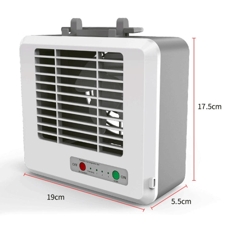 Portabler Mini Silent Haushalts-Energieeinsparung Desktop-Luftairconditioner Ventilator Elektrischer Luftkühler (Weiß) | Karnz