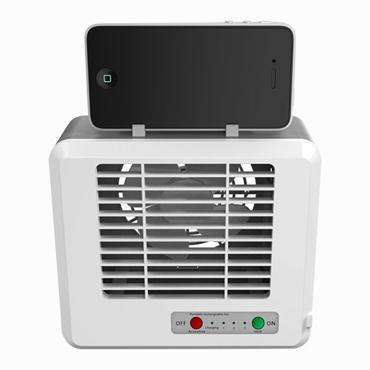 Portabler Mini Silent Haushalts-Energieeinsparung Desktop-Luftairconditioner Ventilator Elektrischer Luftkühler (Weiß) | Karnz