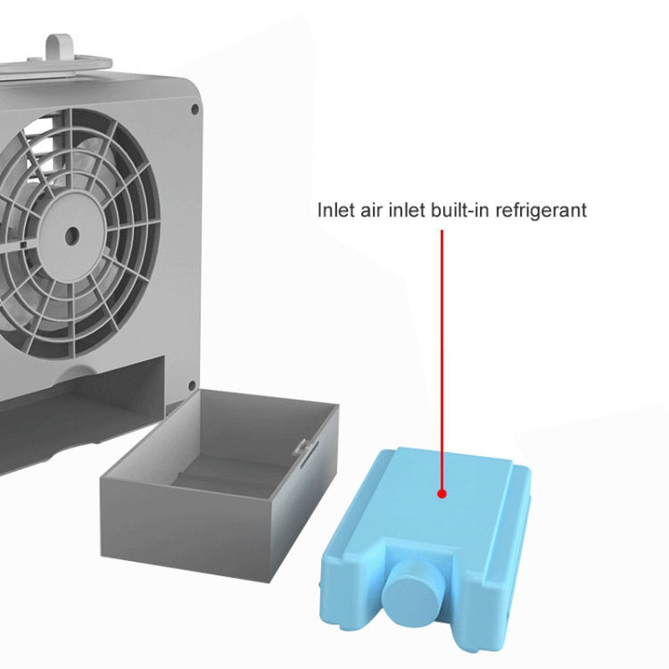 Portabler Mini Silent Haushalts-Energieeinsparung Desktop-Luftairconditioner Ventilator Elektrischer Luftkühler (Weiß) | Karnz