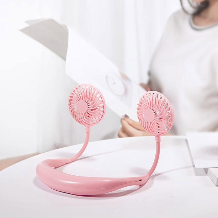 Kreativer Mini Hängender Nackenventilator Außen LED Ventilator (Blau) | Karnz