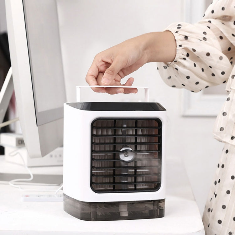 Mini-Desktop-Kühlventilator Luftbefeuchter Klimaanlagenventilator Befeuchtungs-Sprayventilator (Weiß) | Karnz