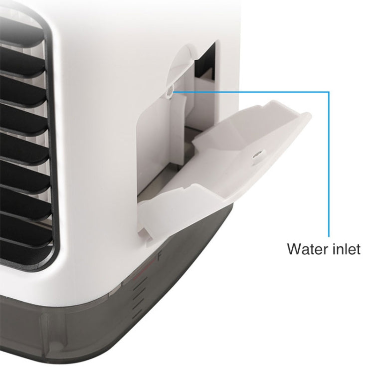 Mini-Desktop-Kühlventilator Luftbefeuchter Klimaanlagenventilator Befeuchtungs-Sprayventilator (Weiß) | Karnz