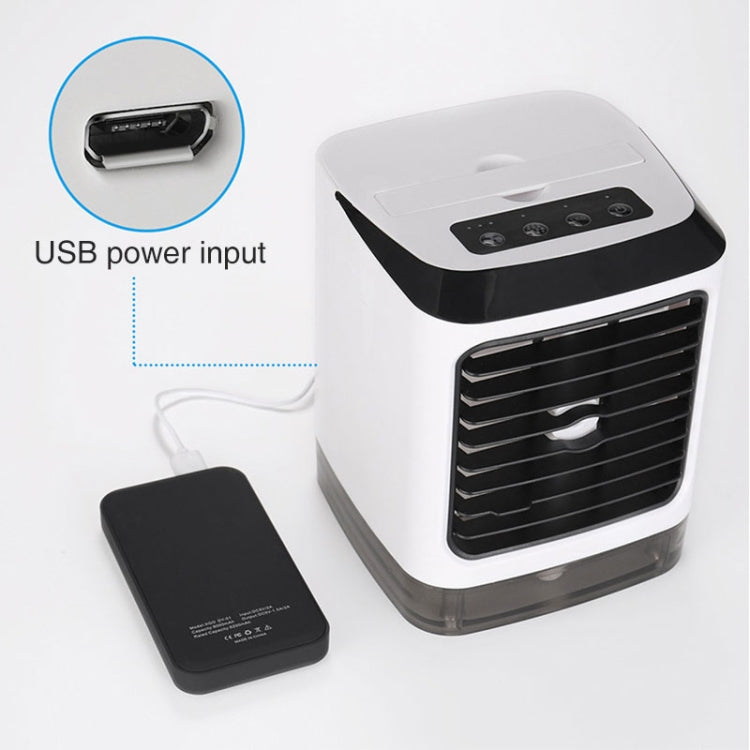 Mini-Desktop-Kühlventilator Luftbefeuchter Klimaanlagenventilator Befeuchtungs-Sprayventilator (Weiß) | Karnz