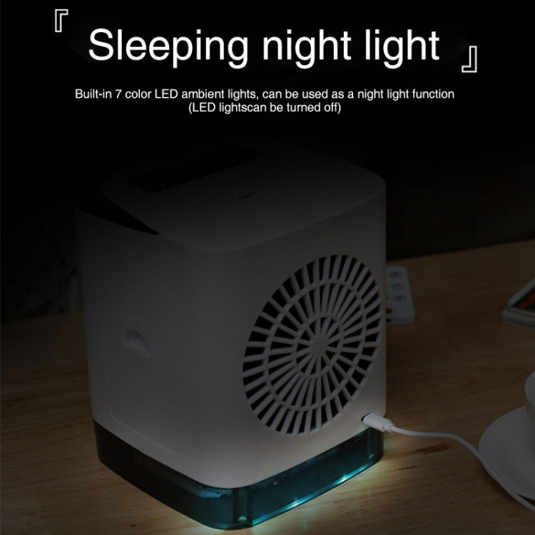Mini-Desktop-Kühlventilator Luftbefeuchter Klimaanlagenventilator Befeuchtungs-Sprayventilator (Weiß) | Karnz