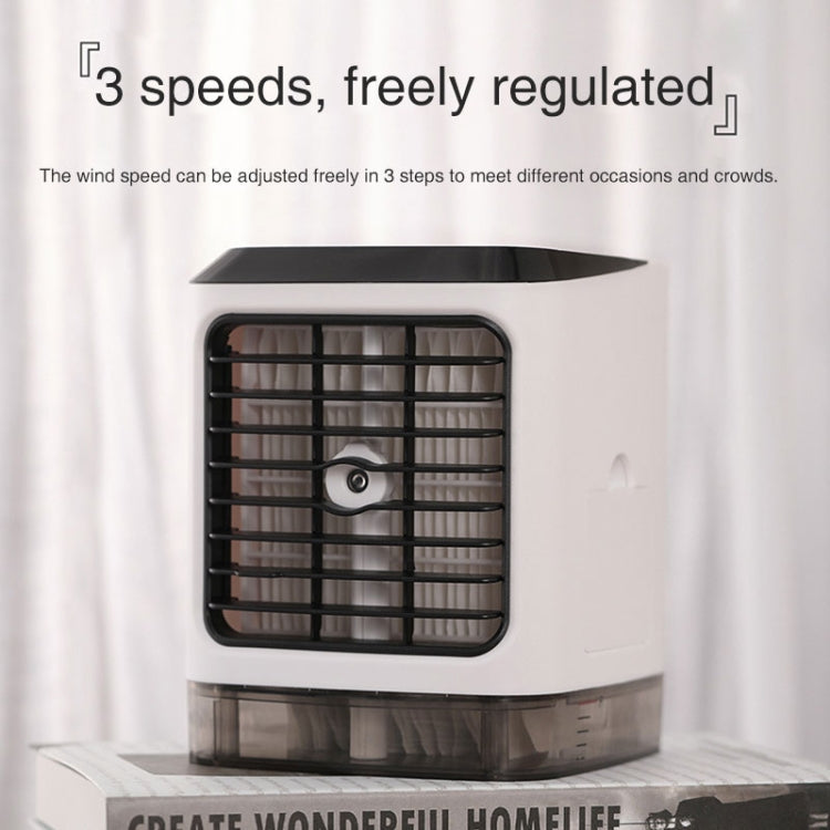 Mini-Desktop-Kühlventilator Luftbefeuchter Klimaanlagenventilator Befeuchtungs-Sprayventilator (Weiß) | Karnz