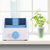 30W Turbine No Blade Mini Desktop Mute Fan for Dormitory / Bedroom / Living Room / Office, 3 Kinds Speed Modes, AC 220V(Blue)-garmade.com
