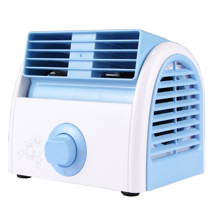 30W Turbine Kein Blade Mini Desktop Stille Ventilator für Wohnheim / Schlafzimmer / Wohnzimmer / Büro, 3 Geschwindigkeitsmodi, AC 220V(Blaut) | Karnz