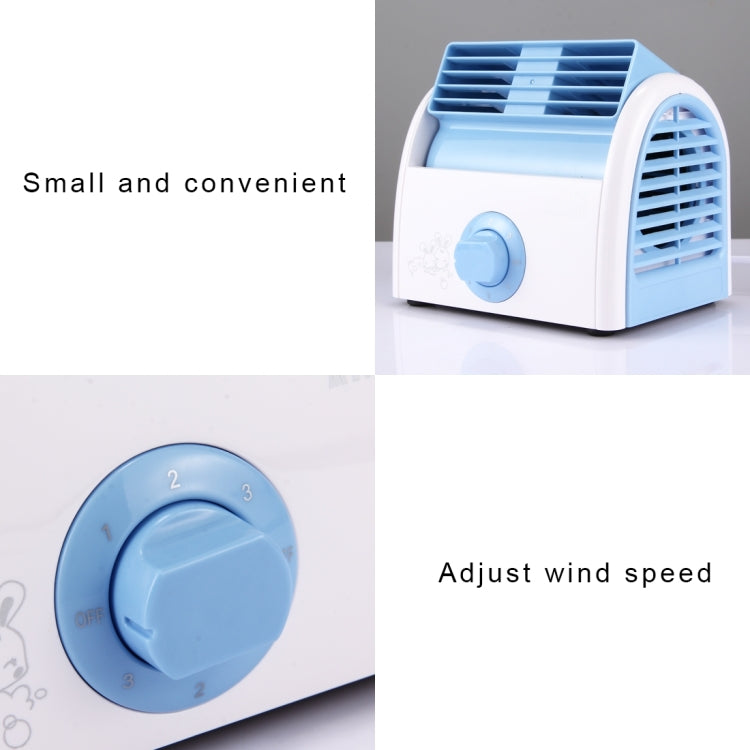 30W Turbine Kein Blade Mini Desktop Stille Ventilator für Wohnheim / Schlafzimmer / Wohnzimmer / Büro, 3 Geschwindigkeitsmodi, AC 220V(Blaut) | Karnz