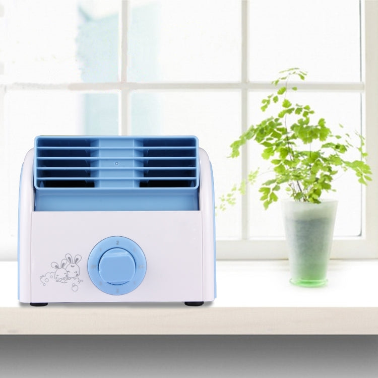 30W Turbine Kein Blade Mini Desktop Stille Ventilator für Wohnheim / Schlafzimmer / Wohnzimmer / Büro, 3 Geschwindigkeitsmodi, AC 220V(Blaut) | Karnz