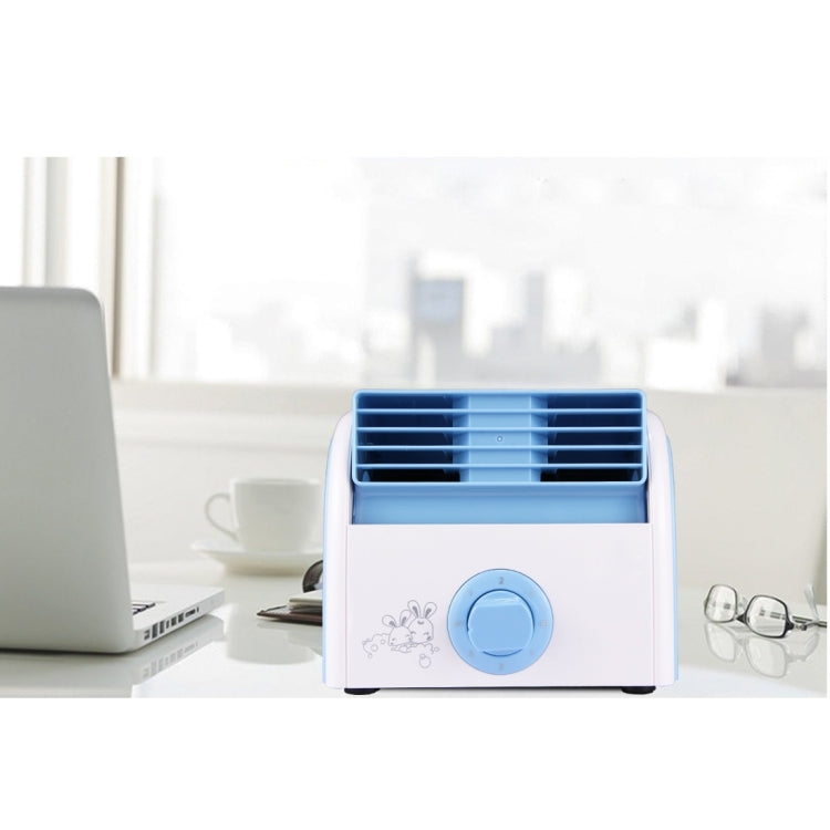 30W Turbine Kein Blade Mini Desktop Stille Ventilator für Wohnheim / Schlafzimmer / Wohnzimmer / Büro, 3 Geschwindigkeitsmodi, AC 220V(Blaut) | Karnz