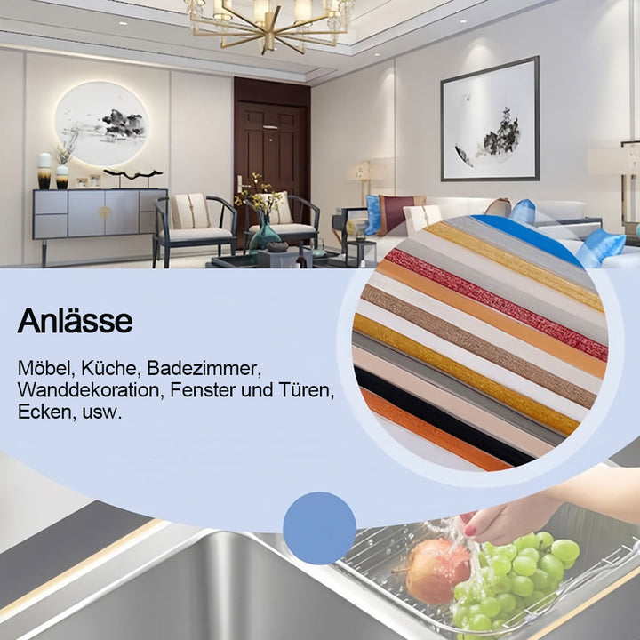Schimmeldichtes Fugenband für Keramikfliesen (eine Rolle 6m x 8mm)