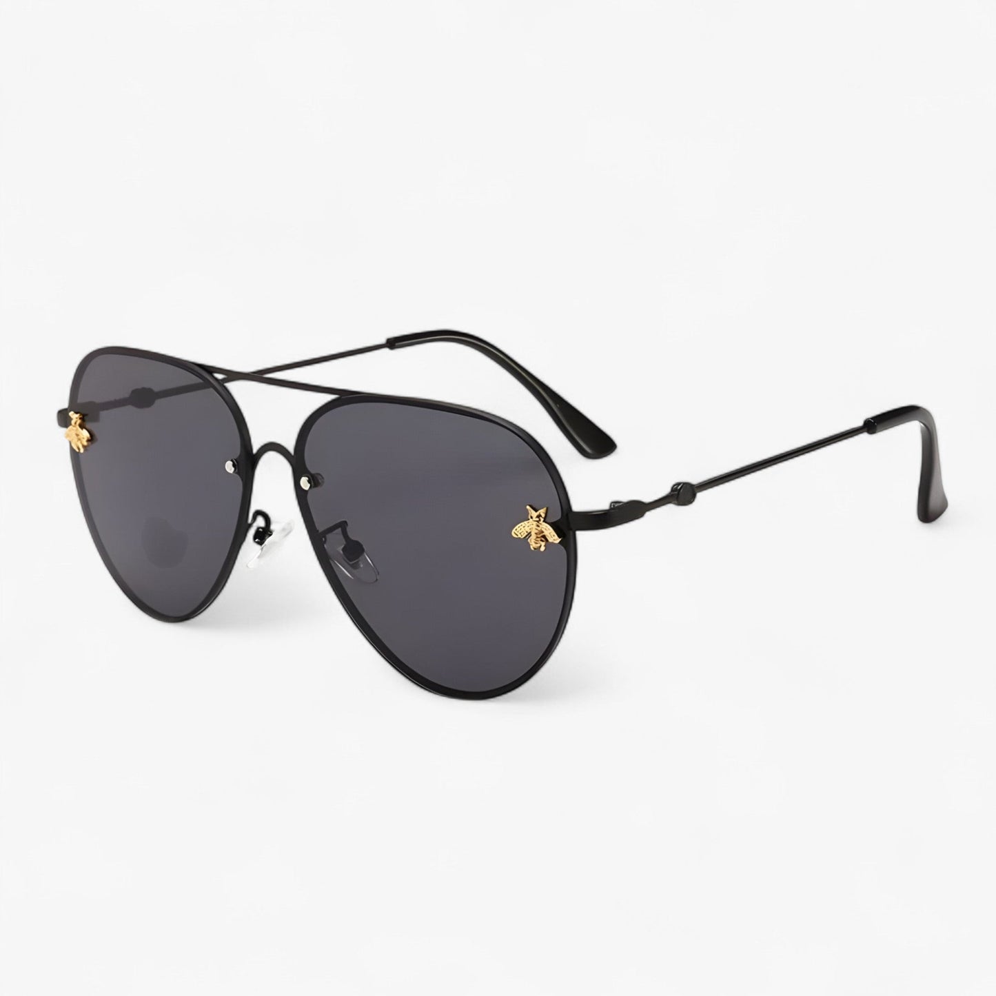 Vintage-Pilotensonnenbrille mit Bienenmotiv – Halcyon | Karnz