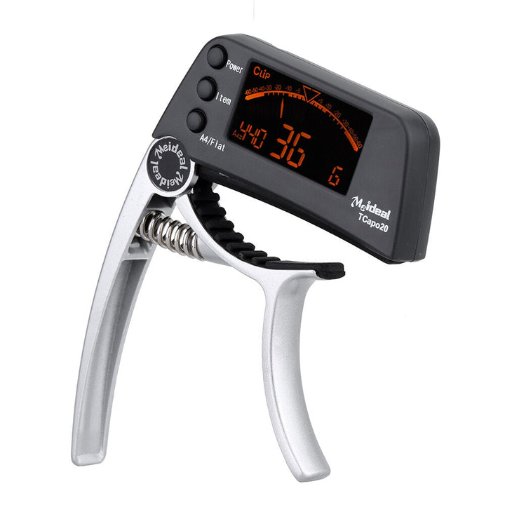 Capo & Stimmgerät „TuneGrip“ – 2-in-1 Gitarrenzubehör mit LCD-Bildschirm