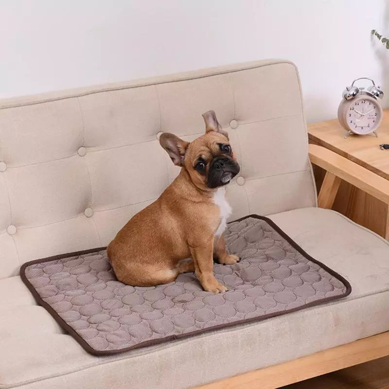 Sommer kühlende Hundematte: Atmungsaktive Matte für Hunde und Katzen - Waschbare Haustierdecke für kleine, mittlere und große Hunde, ideal für Autos | Karnz