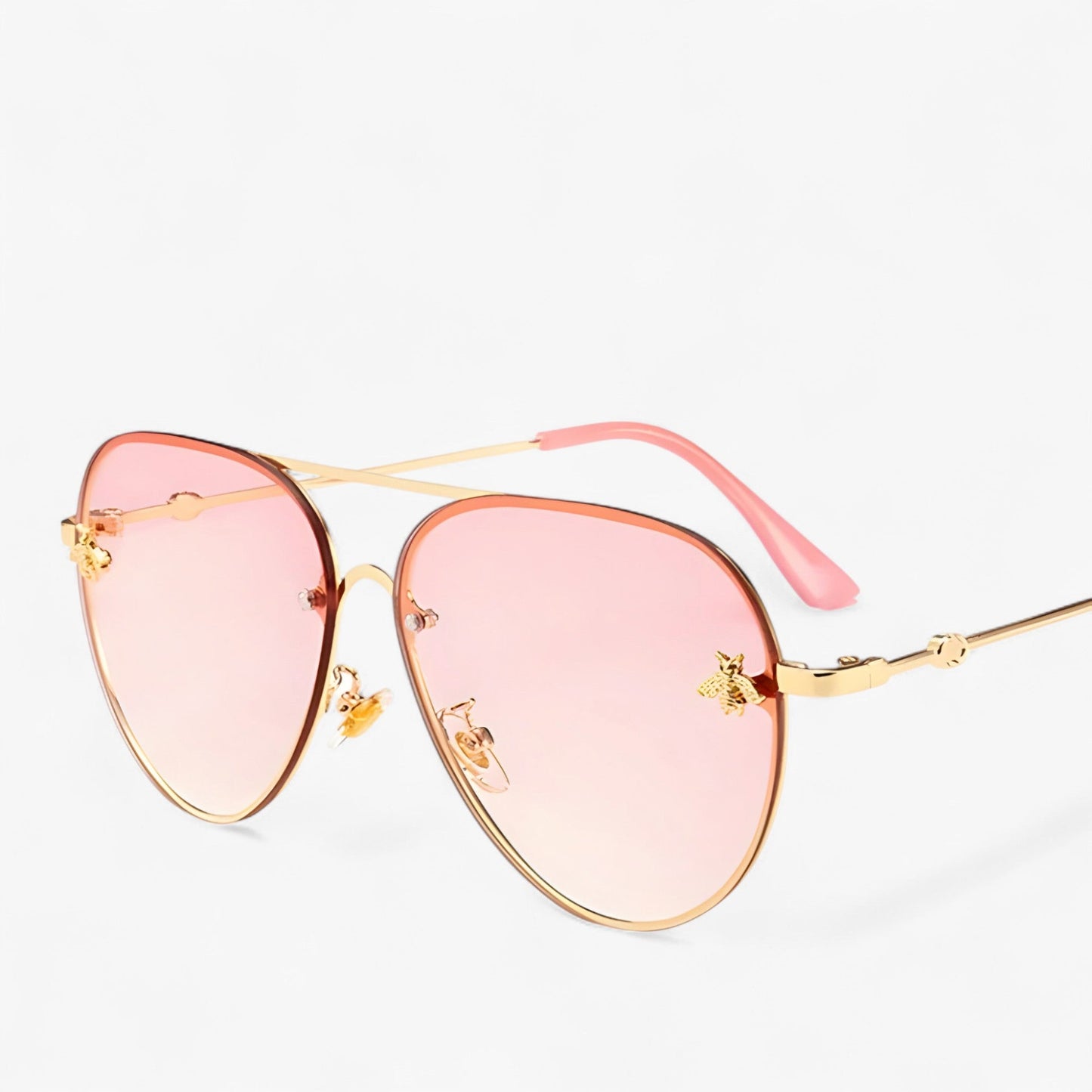 Vintage-Pilotensonnenbrille mit Bienenmotiv – Halcyon | Karnz