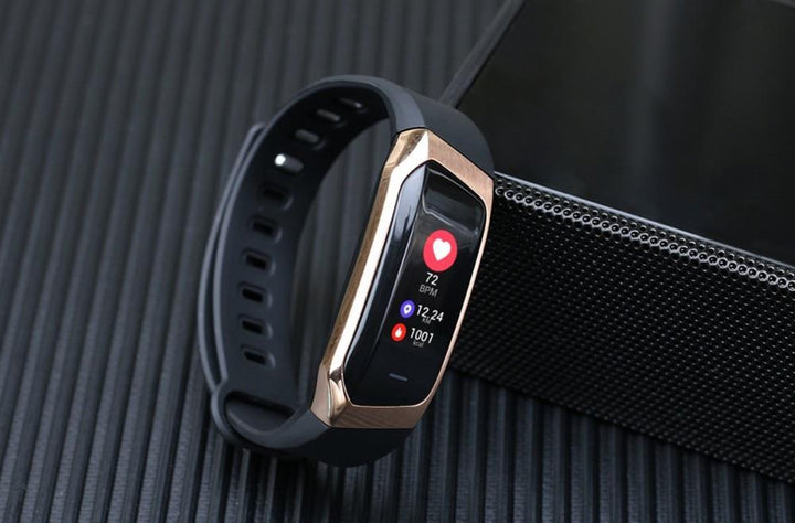 Karnz | Fitband Smartwatch wasserdicht Blutdruck Sauerstoff Herzfrequenzmonitor Sportarmband