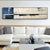 Blaue Beige Breite Format Vintage Abstrakte Wandkunst Fine Art Leinwanddruck Moderne Kunst Für Wohnzimmer Über Dem Sofa Bild Für Über Dem Bett