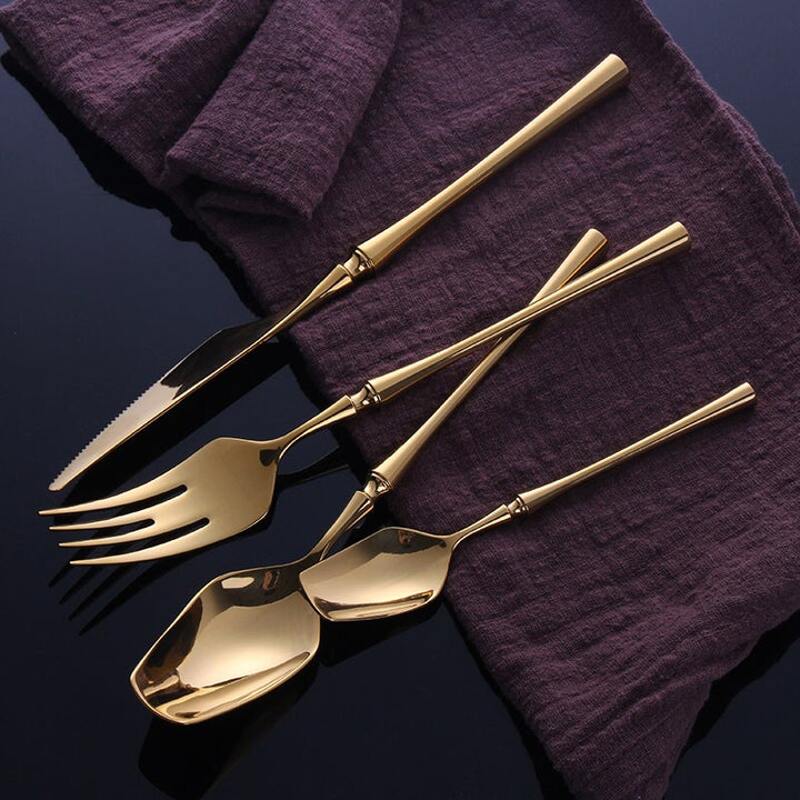 Gold Edelstahl Besteckset | Karnz