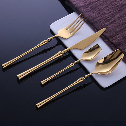 Gold Edelstahl Besteckset | Karnz